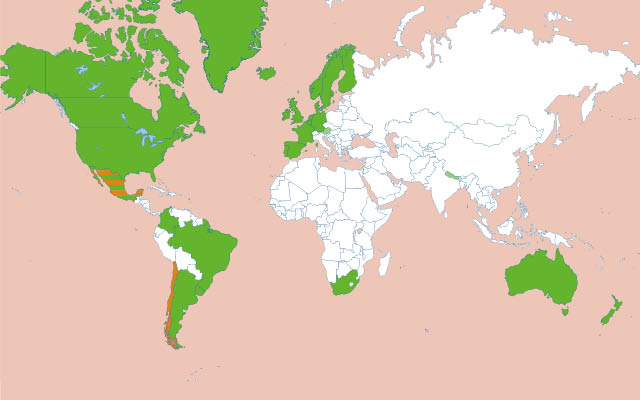 25 pays ont choisi le mariage pour tous