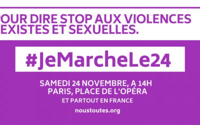 Demain, 24 novembre, dans toute la France, nous marcherons contre les violences sexistes et sexuelles