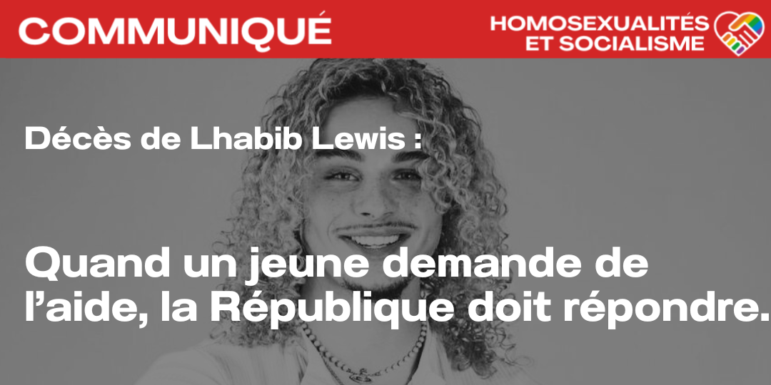 Décès de Lhabib Lewis&nbsp;: Quand un jeune demande de l’aide, la République doit répondre.